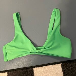 SKATIE green penny knot swimsuit top size small